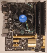 ASUS B85M-G DDR3 ram 16GB+i5+adapter M2 NVME 