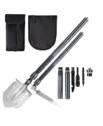 Saperka wojskowa składana łopata nóż piła krzesiwo 15w1 BAUERKRAFT