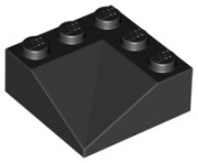 LEGO 4 x 99301 skos dachówka koszowa 3x3 - czarny