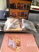 Domek świąteczny, book nook. Światła led