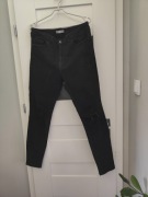 czarne spodnie typu skinny z przetarciami dziurami Denim Co M Czarne 
