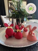 Wielkanoc czapeczki osłonki na jajka królik 