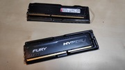 2x HyperX Fury ddr3 4GB 1600MHz 1,5v PC