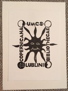 Ex-libris Ekslibris  Biblioteka UMCS Copernicana (10x13cm) 