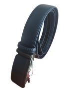 Pasek SKÓRZANY męski automat GRANATOWY 122 CM