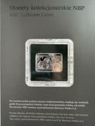 Moneta 20 zł Piotr Michałowski 2012r. w okładce NBP