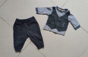 Komplet bluzka z kamizelką+spodnie chłopiec 62/68 