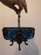 Wmf patera kosz na owoce secesyjny secesja henneberg szklany karafka