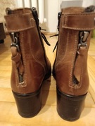 Buty damskie trzewiki skorzane