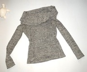 _River Island_Szara oryginalna bluzka na imprezę i do pracy _R.40_