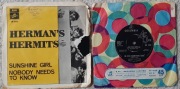 HERMAN`S HERMITS – 2 single (sunshine girl…I`m into something good)