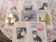 Zestaw 8 książek o kocie Mog po angielsku 