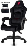 Fotel obrotowy gamingowy ENZO XL BLACK ALCANTARA