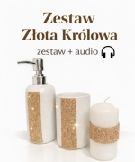 Zestaw do łazienki Złoty Blask 3 el. | prezent | glamour