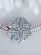 Klips stoper blokada Charm's modułowy serce system moduł s 9 2 5 