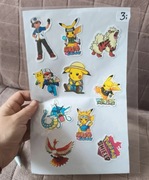 Naklejki Pokemon 10 sztuk wz15