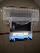 Zestaw kuchenny firana panel+zazdrostka 