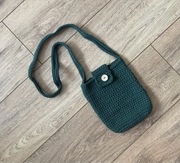 Torebka listonoszka handmade nowa zieleń