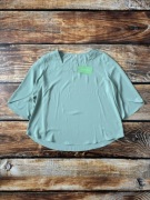 Taohuadao bluzka damska oversize miętowa rozmiar 2XL nowa zima elegancka