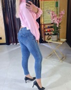 Spodnie jeansowe kieszenie serca