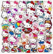 NAKLEJKI DLA DZIECI HELLO KITTY ZESTAW 50 SZTUK