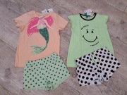 Piżama letnia dziewczęca - 2 kpl - rozm 122/128