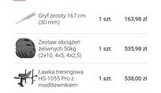 ławka obciążenie gryf