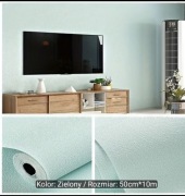 Samoprzylepna tapeta akustyczna mięta mint green 10 metrów 