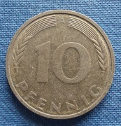 Moneta Niemcy 10 fenigów 1994 RFN 