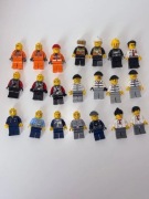 LEGO City minifigurki - Police, Fire, Prisoner, Diver, Chef, Workers
