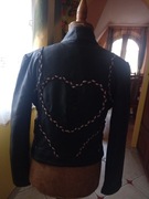 Kurtka , czarna skora, Just Cavalli,  M/L nowa 