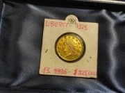 Z kolekcji- LIBERTY 13G, 1829 rok. 5 $ Dolarówka.