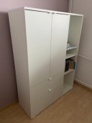 VIHALS szafka wymiary 105x37x140 cm biała IKEA