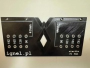 Szablon do wiercenia otworów pod uchwyty meblowe