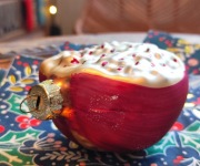 Bombka szklana granat średnia 8 cm