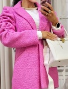 Płaszczyk bufki power shoulders ramiona marszczenia bukla jak La Milla