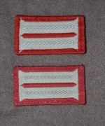 2 pary kołnierzy Bundeswehry wojskowego przeciwlotniczego w kol. koralowym 