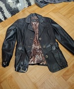 Turecka kurtka damska, owcza skóra naturalna czarna 38/40