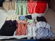 Zestaw XXL eleganckie ubranka dla dziewczynki, rozmiar 86-92 (ok 100 sztuk)