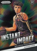 Brandin Podziemski 2023-24 Panini Prizm - Instant Impact #25