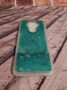 Etui turkusowe brokat do Huawei Mate 30 LITE 