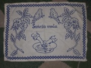 Makatka PRL  Świeża woda 47x32 cm. jak na foto 