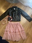 Zestaw kurtka spódniczka 146 cena za całość 