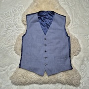 Kamizelka garniturowa M Niebieska Jasna Nowa