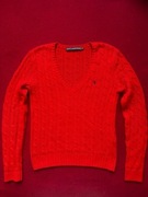 Ralph Lauren sweter warkocz vintage 100% bawełna old money