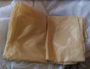 Zestaw 2 firanki żółte 92x255 cm