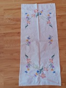 Serweta lniana PRL vintage 