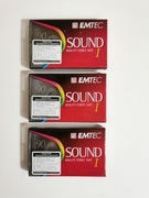 Kasety magnetofonowe Emtec Sound I FE 90 zapakowane vintage retro