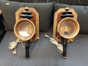 Retro Kinkiet Ścienny Stara Lampa Powozowa 2 sztuki  