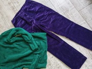 Aksamitne ciepłe spodnie, jak nowe roz S